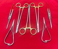 Lot of 7 Pcs V. Mueller SU16062 Mayo-Hegar and Hu-Friedy Needle Holders Mathieu