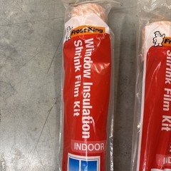 2 Frost King 84 x 300 Insulation Window Shrink Film (180 Ft Total In Each Roll)