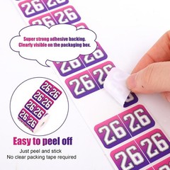 500Pcs 2026 Year Stickers, 3/4X1-1/2 Inch File Folder Labels 26 Year Colored Sel