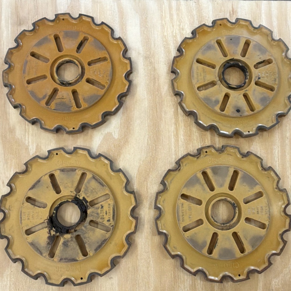 Lot of 4 Seed Disc Plate Set C150-16 for Grain Drill/Planter (Seed Plates)
