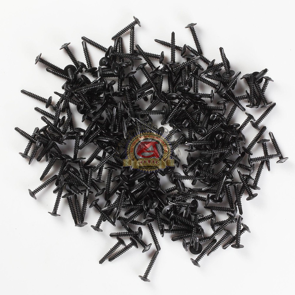 Phillips Truss Head Black Sheet Metal Self Tapping Screw 18-8 #8 x 1” Qty 500