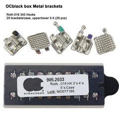 Dental Orthodontic Metal Brackets MIM Mini Braces Roth MBT 022 018 345 Hooks