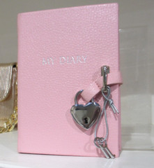 Barneys New York My Diary with Heart Padlock 6″ Hardcover NEW 224 Lined Pages