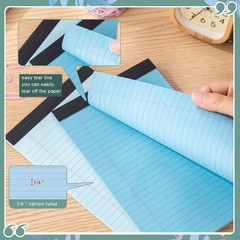 Fuutreo 12 Pcs 8.5” x 11” Colored Legal Pad Writing Pads Narrow Ruled 50 Sh…
