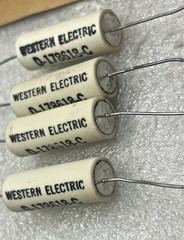 VERY RARE NOS MATCH QUAD WESTERN ELECTRIC CERAMIC RESISTORS D-178618-C TUBE AMPS