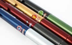 MARVEL IRON MAN CAPTAIN AMERICA SPIDER MAN HULK 3Colors Ballpoint Pen 4pcs Set