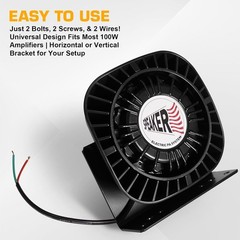 100W Siren Speaker for Emergency Vehicles – 134 Db High Output Siren Speaker