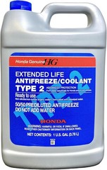 Honda Genuine Extended Life Antifreeze/Coolant Type 2, 50/50 Pre-Diluted, 1 Gall