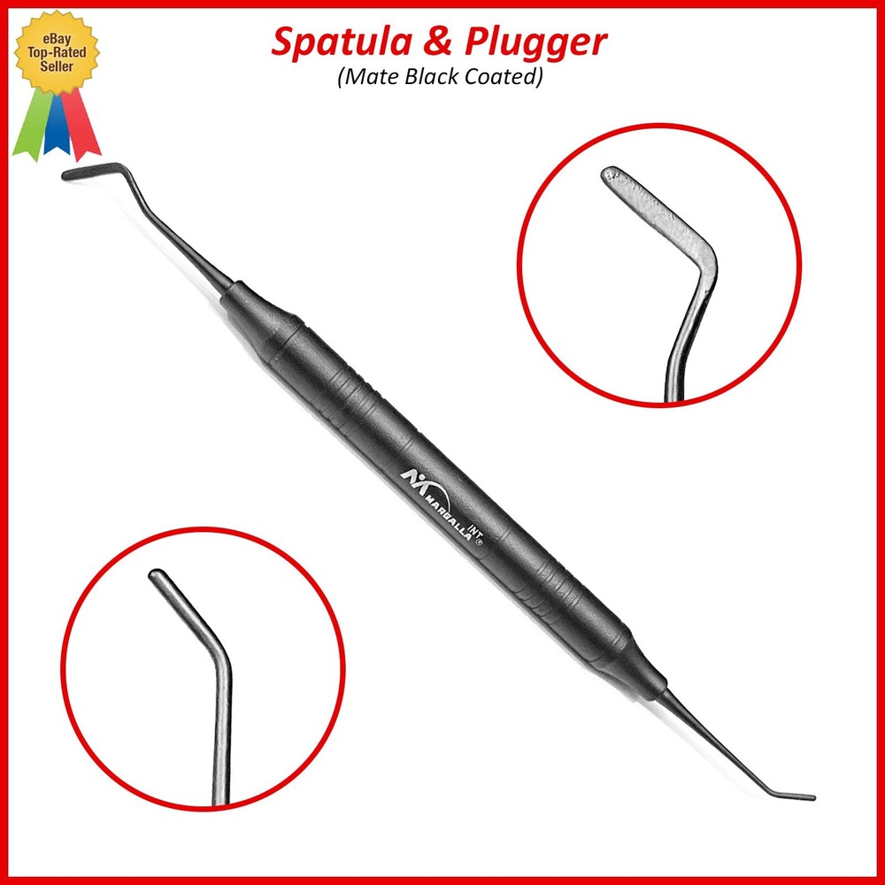 Dental Composite Filling Instruments Spatula & Plugger Mate Black Coated