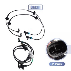 Front and Rear Left & Right ABS Wheel Speed Sensor 2 Pair for Chevy Silverado✅