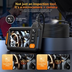 Dual Lens Endoscope Camera with Light 1080P HD Borescope, IP67 Waterproof Camera