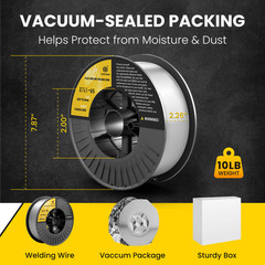 0.035in 10LBS Flux Core Welding Wire E71T-GS Gasless Mild Carbon Steel MIG Weld
