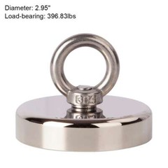 Neodymium Fishing Magnets Pulling Force Super Strong Round Rare Earth 400-1000LB