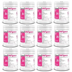 New All Purpose Disinfectant CaviWipes #13-1100- 160 Count – 12 Canisters