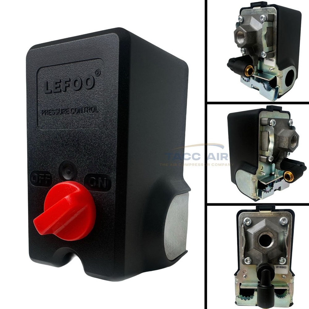 95-125 PSI Single Port Air Compressor Pressure Switch Control Valve Import Style