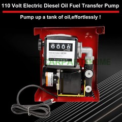 110V 550W Electric Diesel Oil Fuel Transfer Pump Self Priming +Hose Fuel Nozzle