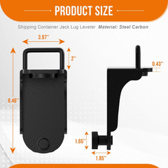 Shipping Container Jack Lug with U-Shaped Handle, Storage Leveler Booster, Lifte