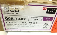 ALEO LED Lighting Volumetric Troffer Center Diffuser Field Adjustable 3500-5000K