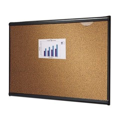 Quartet B243G Cork Board 24×36 in Brown Graphite Frame
