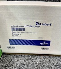 Liebert KIT-B670010 Motor 208-230/460V AC, 3/4 hp, 3 Phase