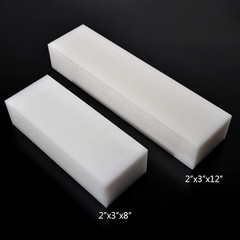 White Polyethylene Block 2x12x3 HDPE DIY