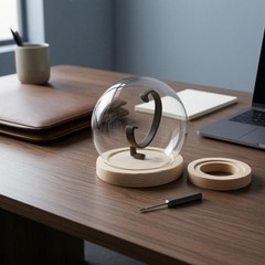 Single Watch Showcase Compact Watch Dome Display Modern and Minimalist