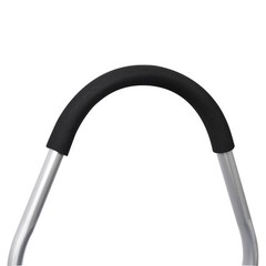 Foldable Black Shopping Trolley with WheelsWaterproof Removable Oxford Cloth Bag
