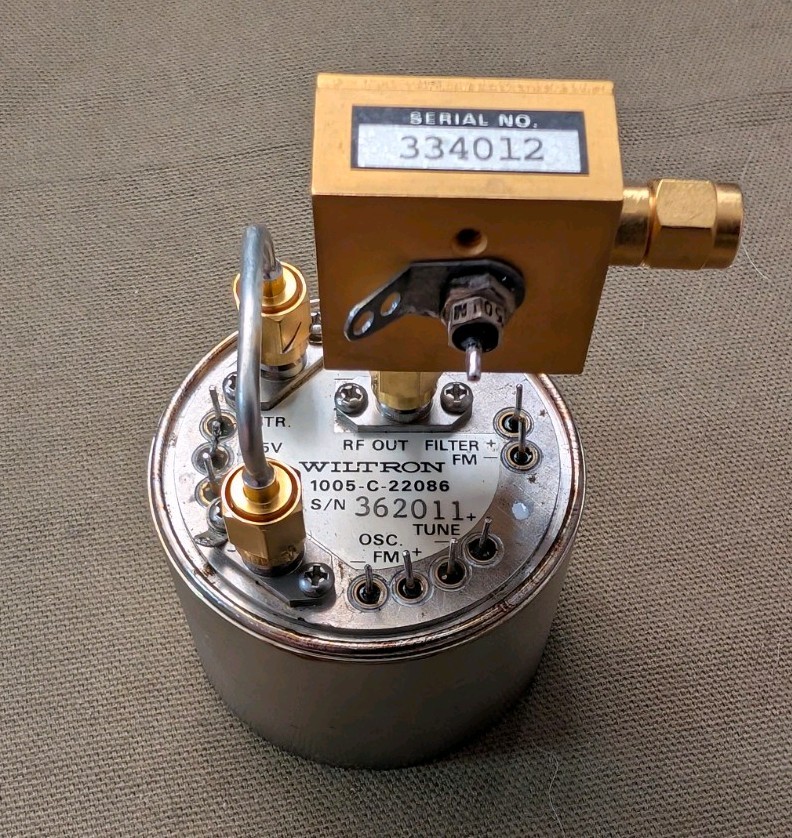 Wiltron 1005-C-22086 YIG Tuned Oscillator 2-8 GHz YTO – from 6647B Sweep Gen