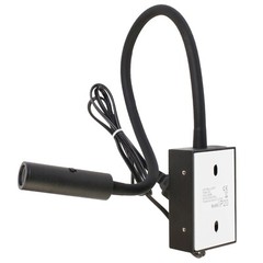 Wall mount LED reading light gooseneck adjustable natural white + plug in play