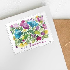 United States Postal Service Celebration Blooms Sheet Of 20 Forever Postage