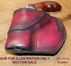 Gary C’s Leather Avenger OWB Left Hand Revolver HOLSTER S&W L Frame 3″