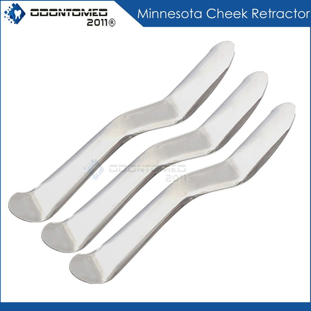 3 Pcs Minnesota Cheek Retractor Surgical Dental Instrument