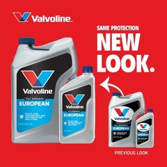 Valvoline European Vehicle Full Synthetic SAE 0W-40 Motor Oil 1 QT 1 QT, Gold