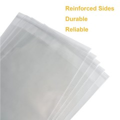 LOOKSGO 100 Count 9×12 Inch Clear Poly Inch, (Pack of 100)