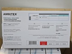 1000 AMBITEX NSM400 BLUE Nitrile Gloves 2.75 Mil Small Work Medic Powder Free