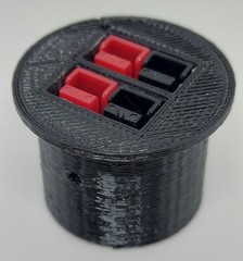 Power Pole Dual Connector Panel Mount Bare or w/ 30A/45A Terminals & Dust Cover