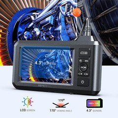 Used DEPSTECH Dual Lens Industrial Endoscope Digital Borescope Inspection Camera