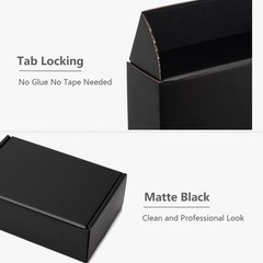 7x5x4 Inches Black Shipping Boxes 25 Pack – Corrugated Cardboard Mailing Box …