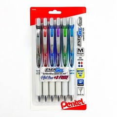 Pentel EnerGel Pearl Gel Pen, Needle Tip, (0.7mm), Pack of 4 with 2 Free Pens!!