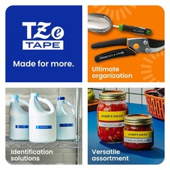 Genuine P-Touch, TZe-231 2 Pack Tape (TZE2312PK) ½”(0.47”) x 26.2 ft. (8m) La…