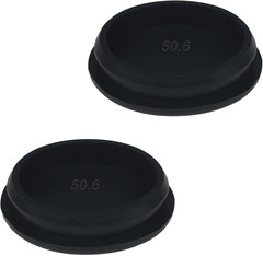 2PCS 2Inch Rubber Hole Plugs Black Silicone Plug for round Holes Filler Door Scr
