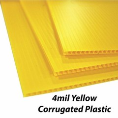 2’x2′ 4mm Corrugated Plastic Blank Yard Signs – Vertical Flutes – Bundle of 25