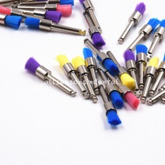100 Pcs Dental Nylon Latch Polishing Polisher Prophy Brushes 4 Types to Choose
