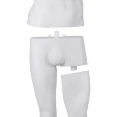 Male Mannequin Dress Form 73″ Adjustable Stand w/Base White Mannequin Full Body