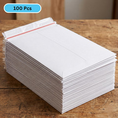 Rigid Photo Document Mailers Shipping Envelopes White 100 Pieces 9.75″ x 12.25″