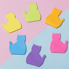 Cute Cat Sticky Notes – Ideal for School, Work, or Personal Use – 180 Sheets