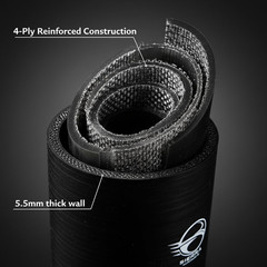 3.5 Inch / 89Mm Straight Silicone Coupler Hose – 4 Inch Length, 5.5Mm Thickness