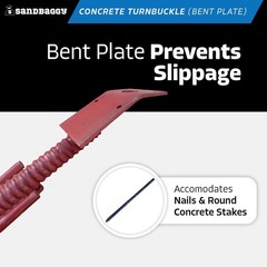 4pcs Adjustable Concrete Form Aligners 35-37.5 Inch Rust-Resistant Steel Braces