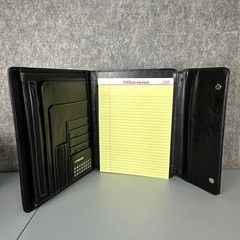 Samsonite Vinyl Tri-Fold Writing Pad, 10 1/2″ x 12 1/2″ Black Organizer Pouch