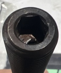 🔥M16 X 2.0mm X 8.000”/205mm Threaded Rod Screw W/ Dog Point Nylon Tip, New🇺🇸